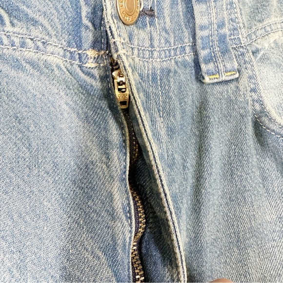 NEW Free People We The Free Chill Vibes Dropped Wide Leg Low Tide Denim Jeans 28 - Picture 12 of 14